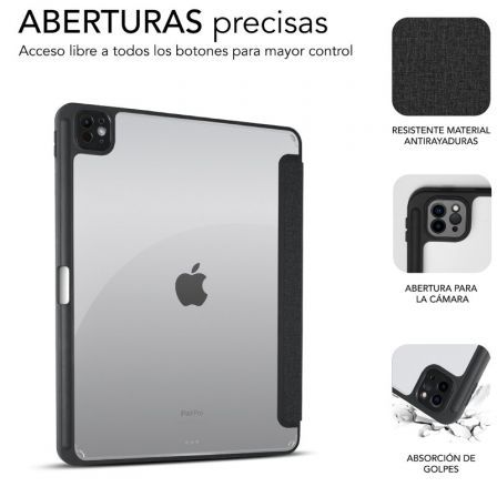 Subblim Funda Clear Shock Case para iPad Pro 13 pulgadas M4 7ª Generación Negro